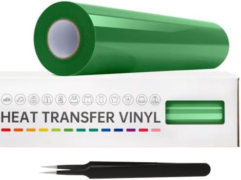 VinylRus Heat Transfer Vinyl, Grass Green, 12" x 20ft