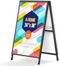 Relx A Frame Sign 24x36 Inch Outdoor, Heavy Duty Sandwich Board Signs, Double-Sided A Frames Sign Holder Business for Outside(Frame only).