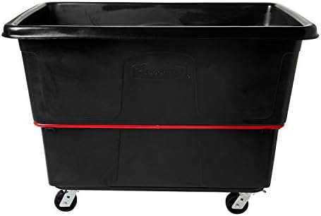 Rubbermaid Commercial Utility Truck 27 Cubic Feet 1200 lb. Capactiy Black Large Cart for Commercial/Waste/Laundry Transportation/Collection