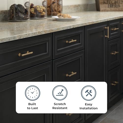 Franklin Brass Francisco (5-Pack) Cabinet Handles 4" Hole Center Pulls | Champagne Bronze Hardware Kitchen Door, Drawers, Dressers, Furniture P29617Z-CZ-B1