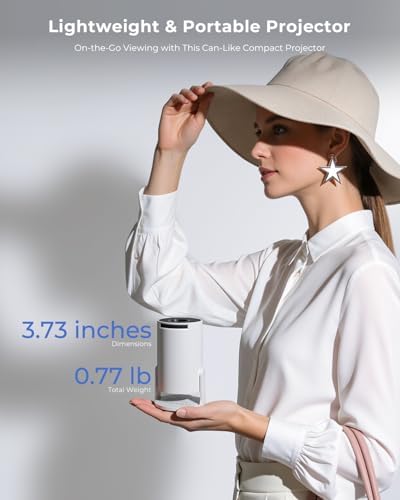Mini Projector, Portable Projector with Wifi and Bluetooth, Built in Apps