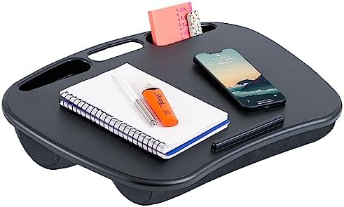 LAPGEAR MyDesk Lap Desk – Black, Fits 15.6” Laptops