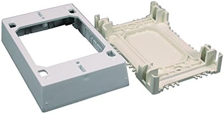 Legrand Wiremold Nonmetallic Raceway 1 Gang Extra Deep Electrical Box White