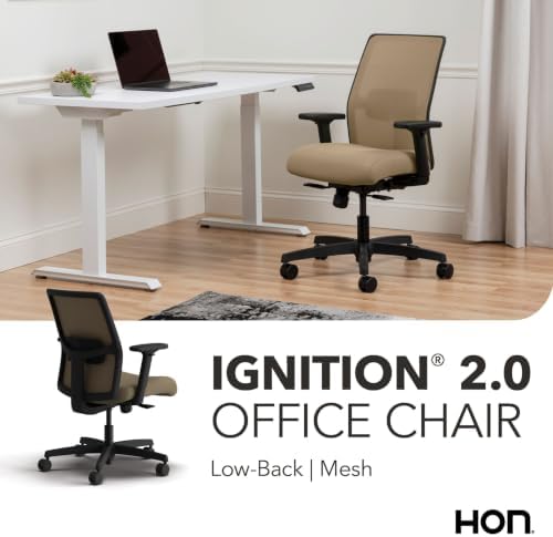 HON Ignition 2.0 Low Back Ergonomic Office Chair, Desk Chair, Quicksand