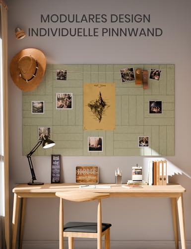 Bumusty 36" x 24" Large Cork Board Alternative, Sage
