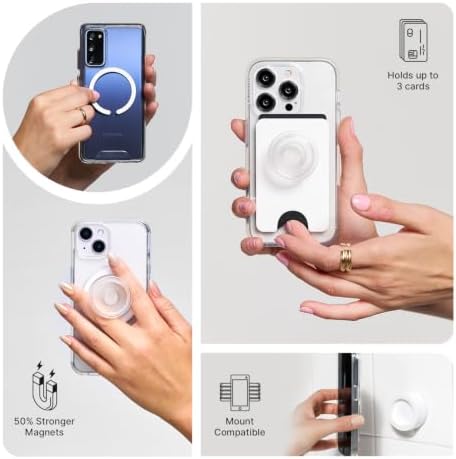 PopSockets Phone Grip for MagSafe, Magnetic Holder- Ghost Gengar