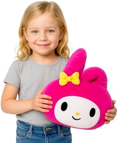 Northwest My Melody Cloud Pillow 12" – Plush Kids Stuffed Toy, Cartoon Character, Bedroom Decor, Gift for Girls & Boys