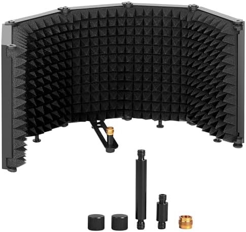 Microphone Stand With Isolation Shield,Recording Studio Equipment