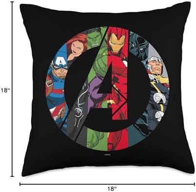 Marvel Avengers A Logo Throw Pillow