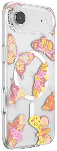 PopSockets iPhone 17 Air Phone Case with MagSafe- Sunset Mariposa | Magnetic, Wireless Charging, Camera & Drop Protection, Butterfly, Moth, Luna, Western, Boho, Aesthetic