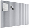 Bumusty 48"x 36" Large Felt Bulletin Board Tiles, Soft Gray