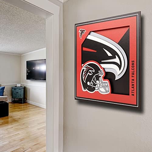 YouTheFan NFL Atlanta Falcons 3D Logo Series Wall Art