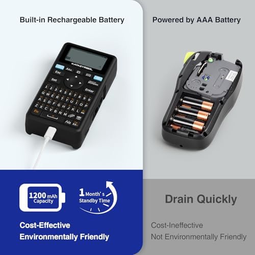 SUPVAN E11 Keyboard & Bluetooth Label Maker Machine with 4 Tapes