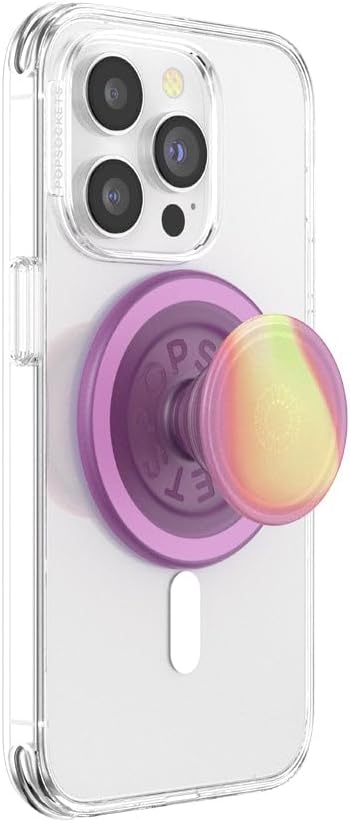 PopSockets Phone Grip for MagSafe, Magnetic Holder- Aurange | Removable, For Kindle / Android / iPhone, With Magnet, Purple, Aura, Electronic Accessories, For iPad/Kindle/iPhone/Android