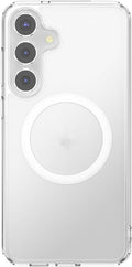 PopSockets Samsung Galaxy S25+ Phone Case MagSafe- Clear | Compatible with MagSafe PopSockets, Drop Protection, Clear, Translucent, iPad, Removable, Popper