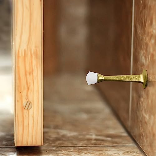 Design House Cast Door Stop, Polished Brass