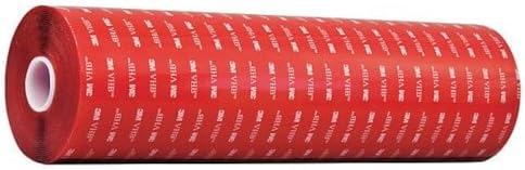 3M VHB Heavy Duty Mounting Tape 4910, Clear, 1 in width x 5 yd length (1 Roll)
