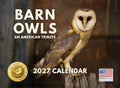 JJ Audubon Tribute Barn Owl Calendar 2027 Monthly Wall Calender 12 Month
