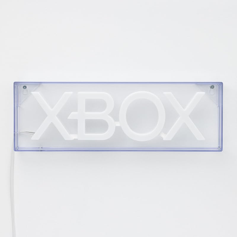 Paladone Xbox LED Neon Light, Free Standing or Wall Mountable Gaming Desk Accessories, Game Room Decor & Gift for Gamers, 11.7" Wide