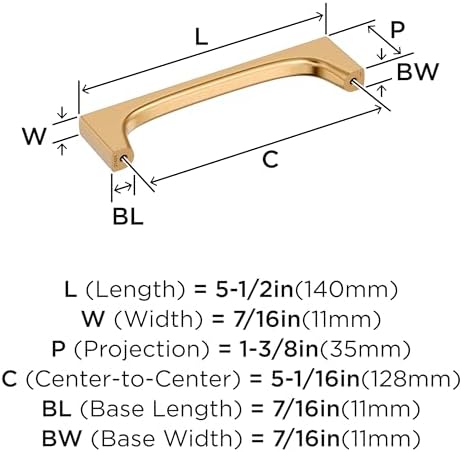 Amerock 5-1/16" Merced Champagne Bronze Drawer Pull
