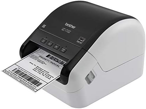Brother QL-1100 Wide Format, Postage and Barcode Professional Thermal Label Printer, Black (Renewed Premium)