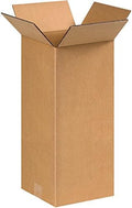 BOX USA 8x8x18 Tall Corrugated Boxes, Tall, 8L x 8W x 18H, Pack of 25 | Shipping, Packaging, Moving, Storage Box for Home or Business, Strong Wholesale Bulk Boxes