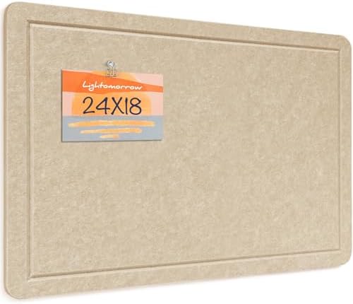 Felt Bulletin Board 24x18 inches, Decorative Pin Board for Home & Office