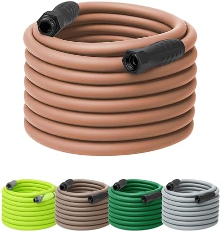 Flexzilla Colors SwivelGrip Garden Hose 5/8 in. x 100 ft., Lightweight All-Weather Water Hose, Durable and Flexible, Leak-Free Connections, Red Clay