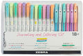 Zebra Pen MILDLINER Highlighter, Brush & SARASA Gel Pen Set, Assorted 18-Pk