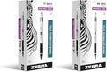 Zebra Pen M-301 Mechanical Pencil, Stainless Steel Barrel, Medium Point, 0.7mm, Black Grip, 24-Pack
