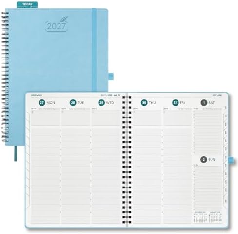 BEZEND 2027 Planner Weekly and Monthly, Daily Calendar Book, Large 8.5"x11"