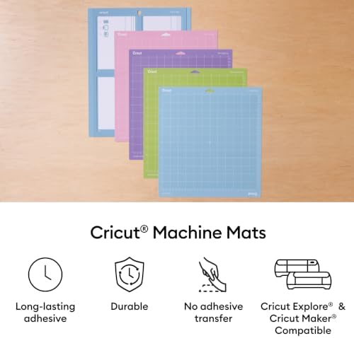 Cricut StandardGrip Cutting Mat Pack (6 Count, 12in x 12in)