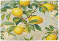 ALAZA Lemon Print Flower Set of 4 Placemats Rectangle Table Mat for Dining Table Restaurant Kitchen Home Decor, 12" x 18"