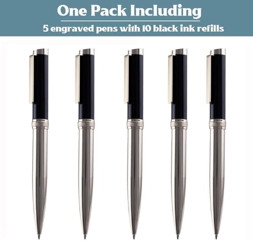 Ancolo Personalized Pens - Engraved Your Message Name Company Team Name