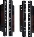 Sound Town 4-Pack 4U Steel Rack Rails with Black Powder Coated Finish and Screws (ST-RR-04UX2)