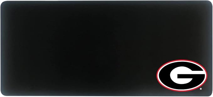 University of Georgia Classic Cloth Desk Mat, Durable Office Supplies, Non-Slip Base, Responsive Desk Pad with Smooth Cloth Surface, Black