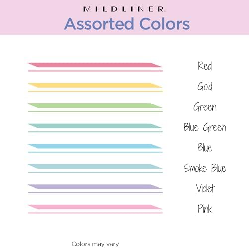 Zebra Pen MILDLINER No Bleed Highlighter, Assorted Colors, Dual Tip, 8-Pack