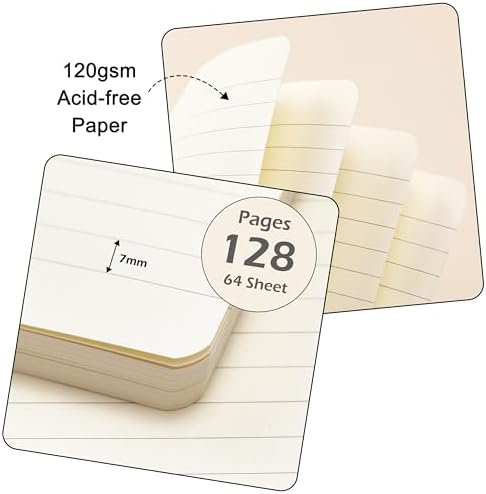 Ruled Notebook/Journal - Classic Lined Journal/Notebook, 5.3'' x 8.26''