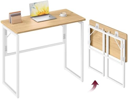 VASAGLE Folding Desk, Small Computer Desk, Foldable Table 31.5 Inch