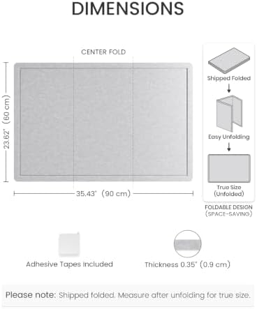 Fluxynara 35.4" x 23.6" Bulletin Board, Soft Gray