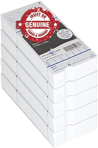 Pyramid Time Systems - Authentic Time Cards (42415PK5) - 500 Cards