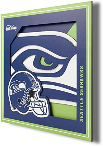 YouTheFan NFL Seattle Seahawks 3D Logo Series Wall Art