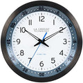La Crosse Technology Atomic Wall Clock, Metal, 10" (404-54667)