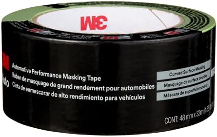 3M Automotive Performance Masking Tape, 03435, 48 mm x 32 m, 1 Roll