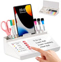 Desk Organizer Dry Erase Desktop Whiteboard with Storage, to Do List Board