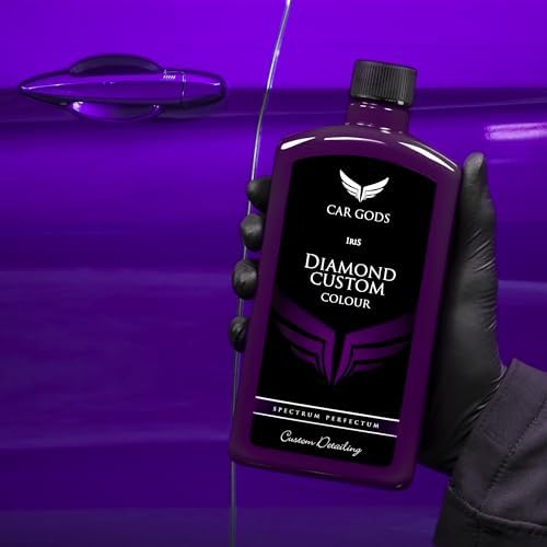 Car Gods Iris Custom Color Purple 3-in-1 Polish Wax Color Restorer & Scratch Remover, 16 Colors Available, 17 Fl Oz