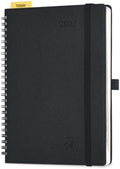 POPRUN 2027 Planner, 6.75" x 8.5" Weekly Calendar Book, Day Planner 2027