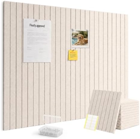 Large Felt Bulletin Board 12-Pack, 48"x36" (Oatmeal)