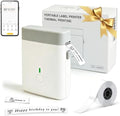 ORGBRO Label Maker, Bluetooth Label Maker Machine with Tape, DX1-White