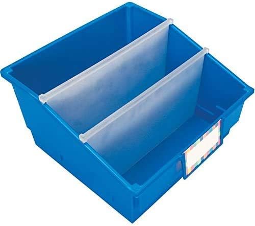 Really Good Stuff Picture Book Classroom Library Bins with Dividers